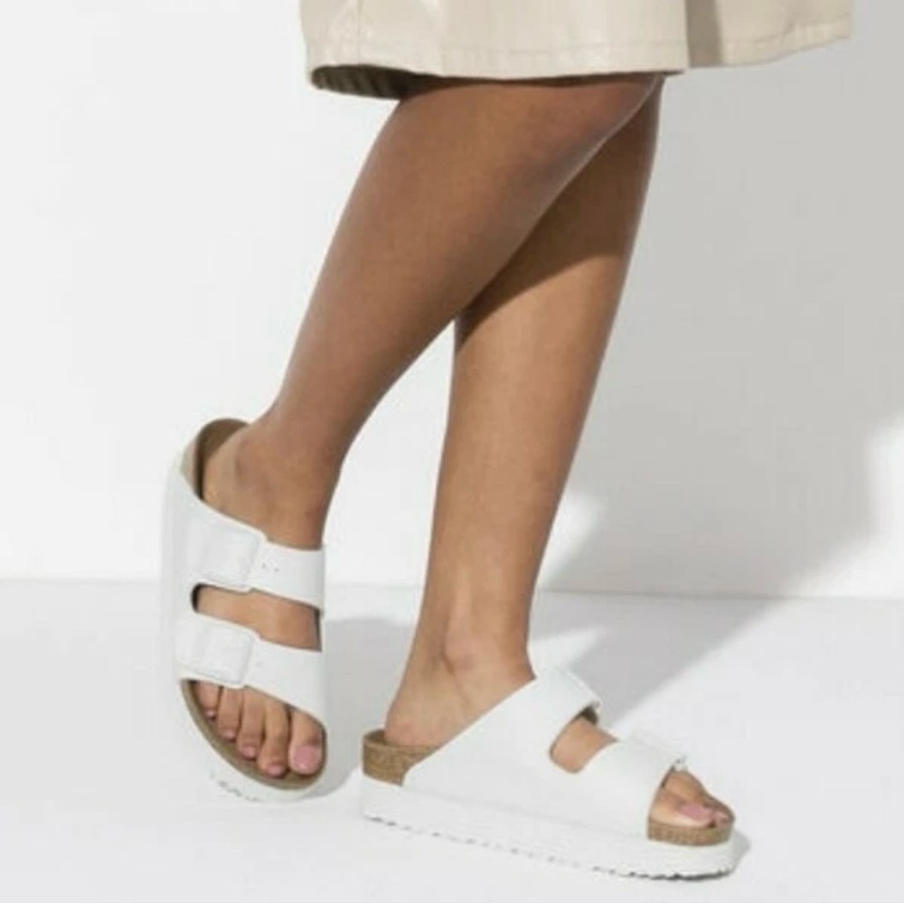 Birkenstock Arizona Flex Platform
Papillo Biko-Flor - White Sz 10